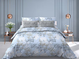 Комплект постельного белья 1,5-спальный, бязь "Комфорт" (Симфония, голубой)