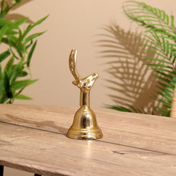 Колокольчик «Олень», 7.5×7.5×19 см, алюминий