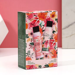 Подарочный набор «Самой красивой», гель для душа и пена для ванны, 2×100 мл, Чистое счастье