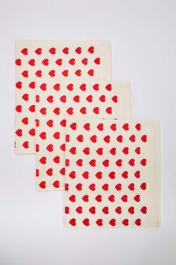 3lu Kalp Bask?l? 30x50 Mutfak Havlusu&Kurulama Bezi TPHAW26SM00001