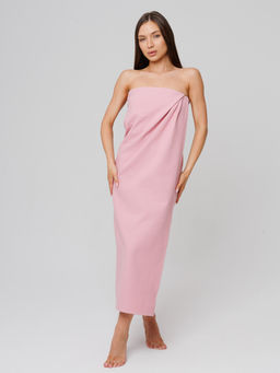 Однотонное вафельное полотенце Ромбы пудрово-розовый ПВ-11 (102) 70х140