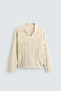 BRAIDED TEXTURE POLO SHIRT - Zara фото 7