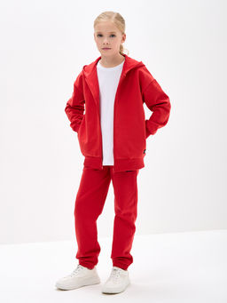 Красная толстовка для девочки - Kogankids фото 31