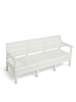 Набор садовой мебели «Евпатория»: 2 кресла, стол, трёхместный диван, белый