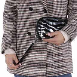 Косметичка 7100-21 zebra black silver Velina Fabbiano-Safenta