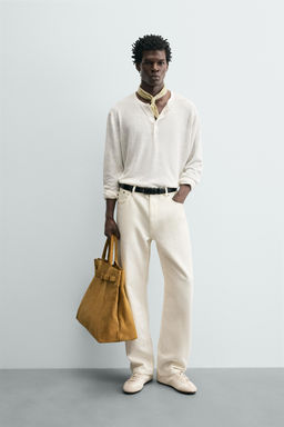 JERSEY CUELLO PANADERO 100% C??AMO / Blanco