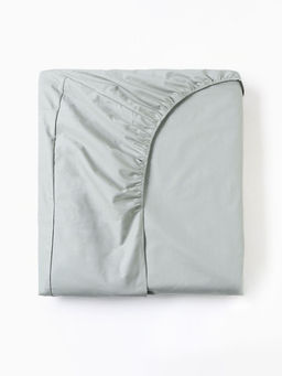 Простыня на резинке Этель 160*200*25 см, цв.зеленый, 100% хлопок, перкаль,114 г/м?  фото 8