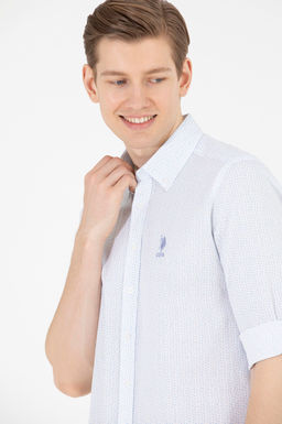 U. S. Polo Assn Мужская белая рубашка с длинным рукавом - U.s. polo assn фото 2
