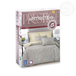 Постельное белье Вивьен (сатин Престиж) Семейный/Пододеяльник (молния): 2 шт. - 215*145; Простыня: 1 шт. - 220*240; Наволочка (клапан, ушки): 2 шт. - 70*70; Наволочка (клапан): 2 шт. - 50*70 Престиж - Артпостель фото 3