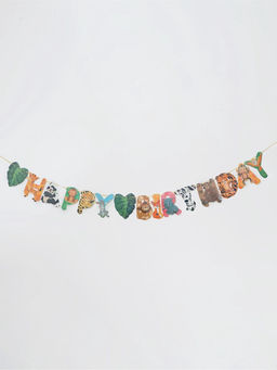Цена за 2 шт. Гирлянда Happy Birthday «Сафари»