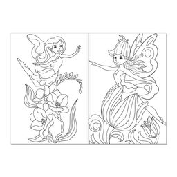 Цена за 5 шт. Раскраска для девочек «Волшебные феи», А5, 12 стр.