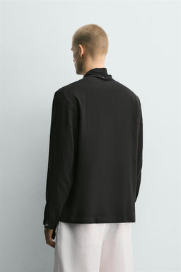 CAMISA FLUIDA LAZO / Negro - Zara фото 3