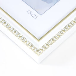 Фоторамка для фото 15×21 см Keep memories «Камея», пластик, белый, (пластиковый экран)