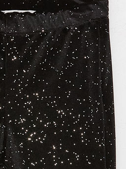 Beli Lastikli ?spanyol Pa?a Kadife K?z ?ocuk Tayt - Waikiki фото 2