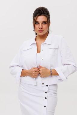 Жакет ANELLI 717 чистый белый  фото 7