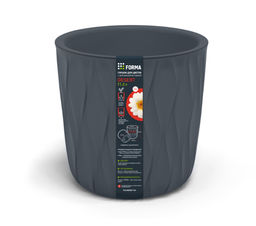 Горшок для цветов 11,2л Desert d265 h258мм серый - Полимербыт фото 2