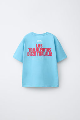 CAMISETA ESTAMPADA SKIFIDOL ITALIAN BRAINROT / Azul