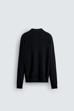COTTON/LYOCELL KNIT POLO SHIRT - Zara фото 8