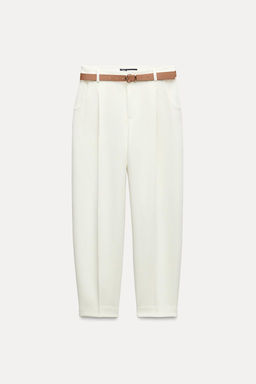 DARTED TROUSERS WITH BELT - Zara фото 7