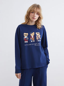 Ay? Teddy Bask?l? Kad?n Pijama Tak?m?