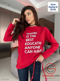 Лонгслив женский с надписью - Bruno фото 3