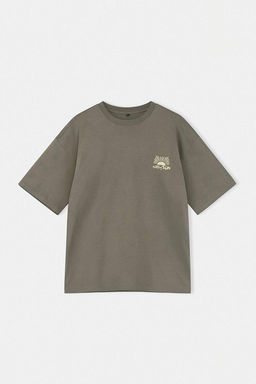 TRENDYOL MAN Antrasit Unisex Oversize/Genis Kesim Bask?l? %100 Pamuk T-Shirt TMNSS25TS00031 - Trendyolmilla фото 34