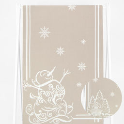 Полотенце х/б 9с23.111ж1 Снеговик и домик2(ДТЭ лён) 50х140см