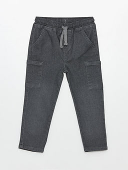 Beli Lastikli Erkek Bebek Jogger Jean Pantolon