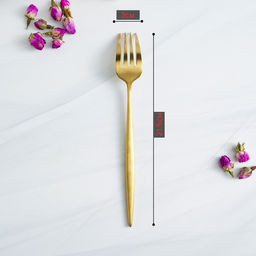 Вилка столовая Magistro «Блинк», 21.5×3 см, нержавеющая сталь, золотистая