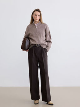 Dik Yaka Kad?n Triko Kazak