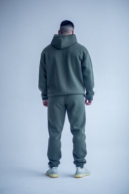 Костюм утепленный футер 3-нитка начес , хаки 265 - Knitka wear фото 9