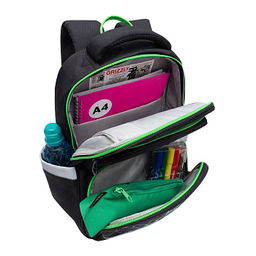 RAn-589-3 Рюкзак школьный с чехлом для мелочей - Grizzly фото 5