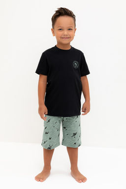 К 1528/черный,эвкалипт быстрее ветра пижама для мал