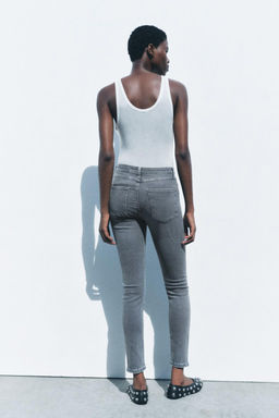 ZW COLLECTION SKINNY HIGH-WAIST JEANS - Zara фото 13