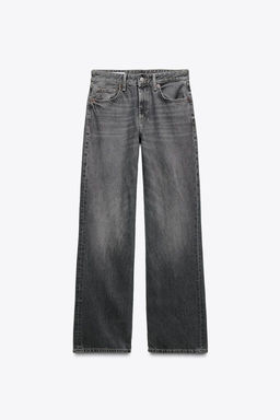 TRF WIDE-LEG MID-WAIST JEANS - Zara фото 7