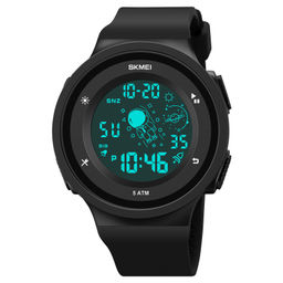 Часы наручные Skmei мужские электронные спортивные 1973black-black