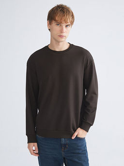 Bisiklet Yaka Erkek Sweatshirt