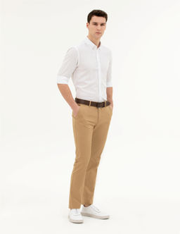 Camel Slim Fit Kanvas Pantolon - Pierre cardin фото 3