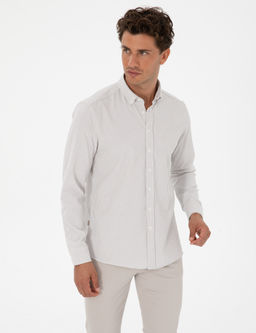 Vizon Slim Fit _izgili Slim Fit G_mlek