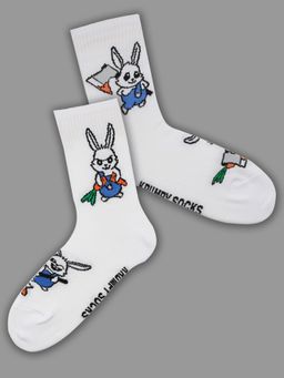 Носки р.40-45 TxT Кролик с морковкой и топором - Krumpy фото 3