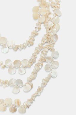 COLLAR PIEZAS EFECTO NACAR / Crudo - Zara фото 3