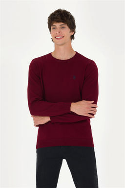 U. S. Polo Assn Мужской бордово-красный базовый свитер