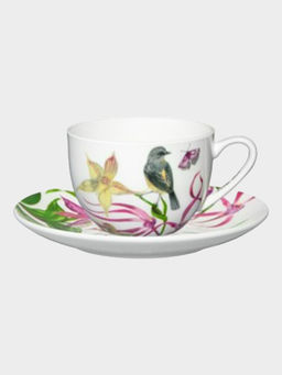 Пара чайная, 1 перс, 2 пр, 320 мл, фарфор F, белая, Малиновка, Lyric