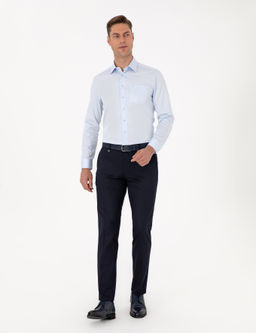 A__k Mavi Regular Fit Uzun Kollu Basic G_mlek