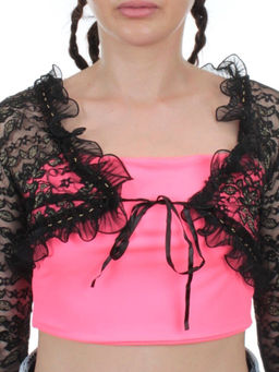 7861 BLACK Болеро женское (100% полиэстер)