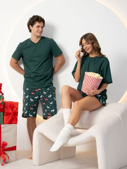 Комплект жен.арт.1247-2,зелено-белый