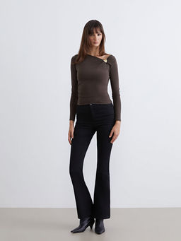 Flare Kad?n Jean Pantolon