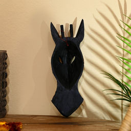 Маска «Жираф», 30 см, дерево албезия