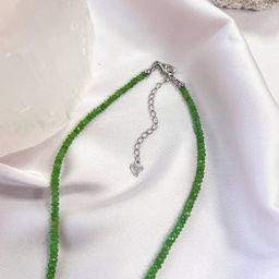 Бусы из зеленого Граната (Цаворит) - Радуга самоцветов фото 2