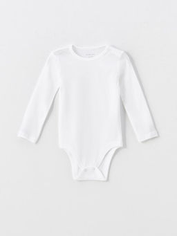 Bisiklet Yaka Uzun Kollu K?z Bebek ??t??tl? Bodysuit 2li